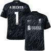 Maglia da Calcio Portiere Liverpool A. Becker 1 2024-25 Nera per Uomo